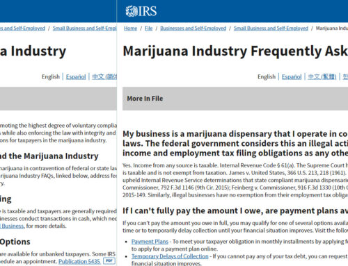 The IRS’ Resources the Marijuana Industry