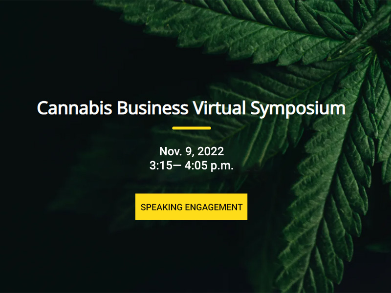 CalCPA Cannabis Business Virtual Symposium promo slide