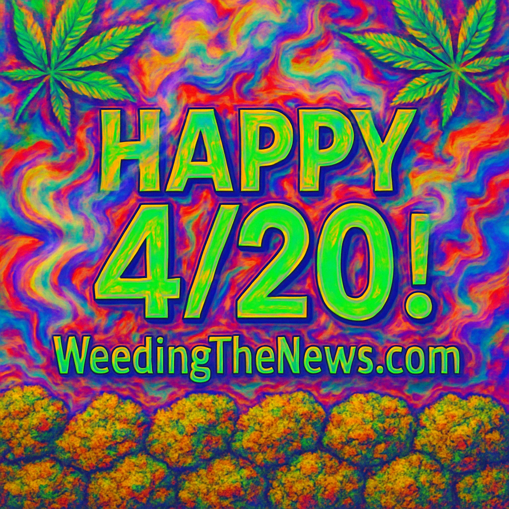 Happy-4-20_1024x1024 Happy 4/20! WeedingTheNews.com in a psychedelic theme. Opening image for the newsletter.